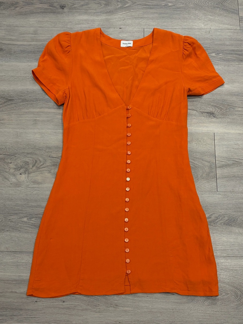 Sunday Best Orange Mini Dress Size 10